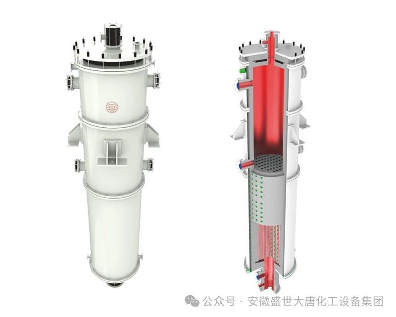 water - jacketed hydrogen chloride synthesis furnace